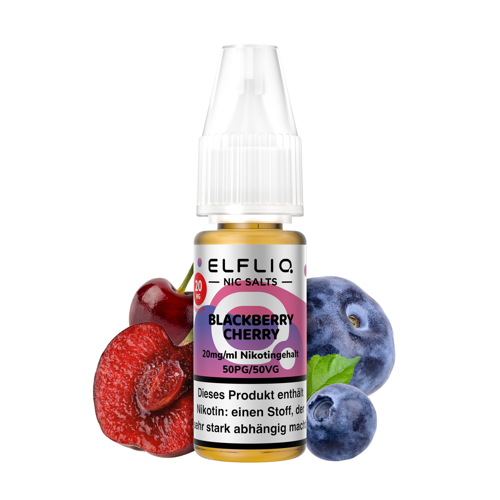 Elf Bar Elfliq 10ml - Blackberry Cherry - 20mg Nikotin - Nikotinsalz