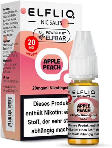 Elf Bar Elfliq 10ml - Apple Peach - 20mg Nikotin - Nikotinsalz