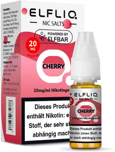 Elf Bar Elfliq 10ml - Cherry- 20mg Nikotin - Nikotinsalz