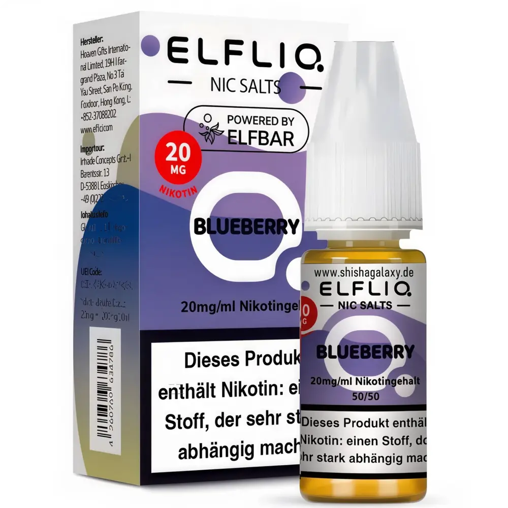 Elf Bar Elfliq 10ml - Blueberry - 20mg Nikotin - Nikotinsalz