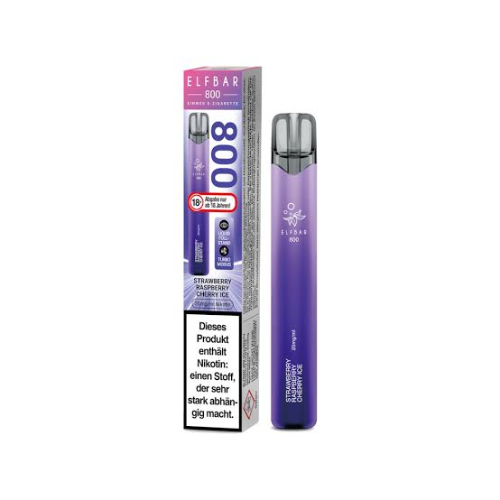 ELFBAR 800 - Strawberry Raspberry Cherry Ice