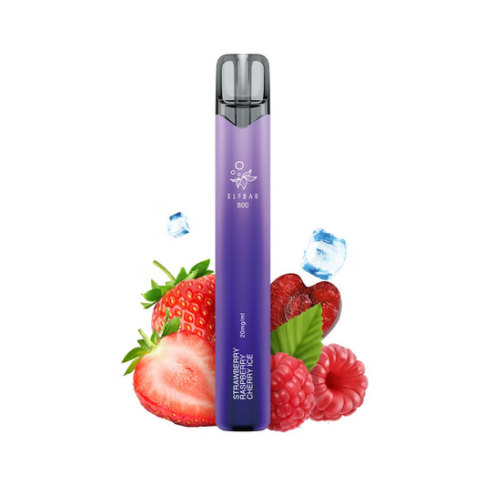 ELFBAR 800 - Strawberry Raspberry Cherry Ice