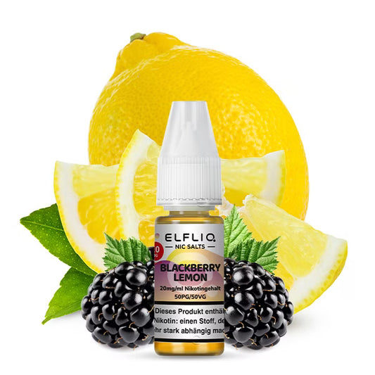 Elf Bar Elfliq 10ml - Blackberry Lemon  - 20mg Nikotin - Nikotinsalz