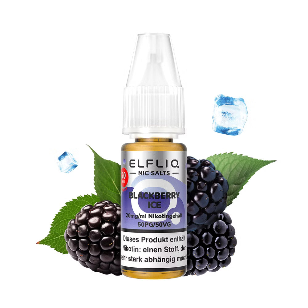 Elf Bar Elfliq 10ml - Blackberry Ice - 20mg Nikotin - Nikotinsalz