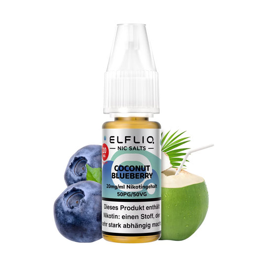 Elf Bar Elfliq 10ml - Coconut Blueberry- 20mg Nikotin - Nikotinsalz